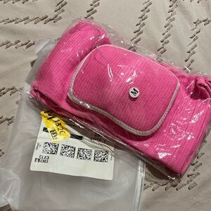 Vibrant Pink Knit Beanie and Scarf Set